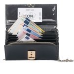 kelnerbeurs met 7 briefvakken en ritsvak voor muntgeld