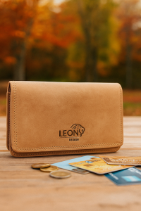 leondesign hunter dames portemonnee leer sfeerfoto 1