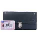 horeca portemonnee met heupband slot zwart leer