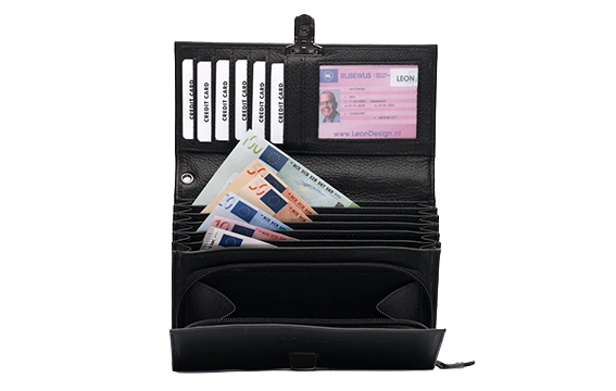 Waiter's bag lock leather with all functions