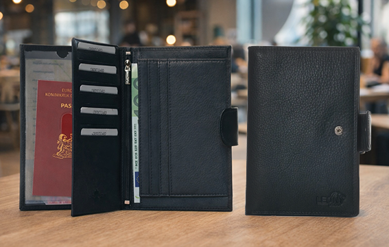 Autopapieren mapje groot buitensluiting leer