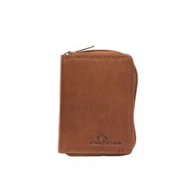 LeonDesign - Mapje voor pasjes - leer - bruin - vintage - foto 1