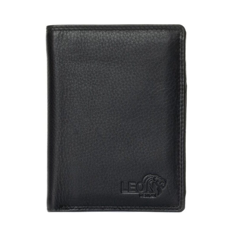 leondesign portemonnee heren zwart leer portefeuille heren portemonnee jongens cadeau voor man heren portemonnee heren staand model cadeau voor hem cadeau voor man verjaardag mannen cadeautjes portemonnee heren leer cadeau
