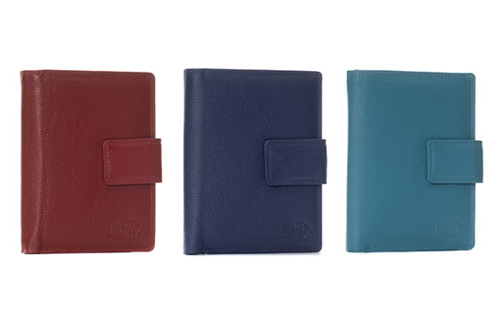 Leren paspoorthoesje verschillende kleuren