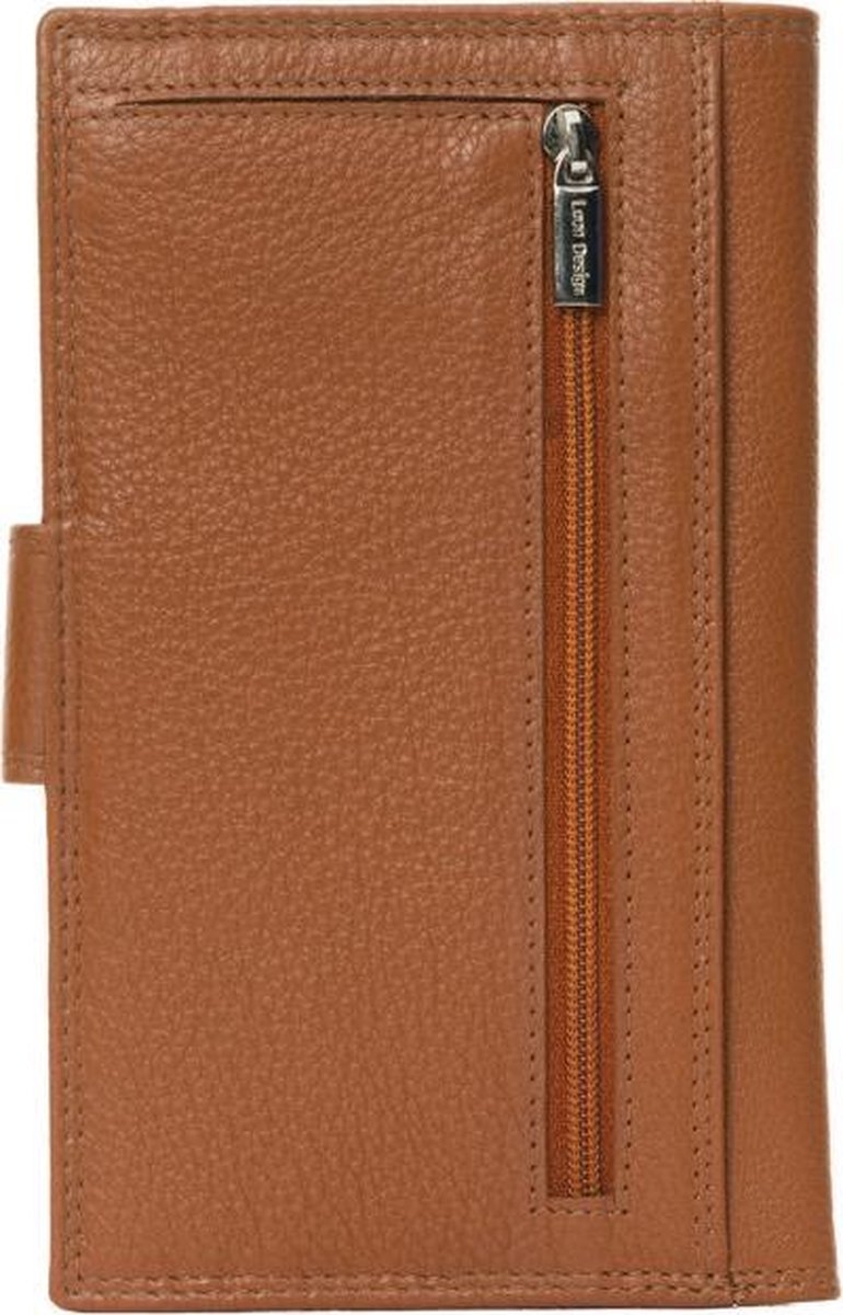 Boshiho Etui Van Echt Leer - Bruin - Pennenetui 20 Cm X 6 Cm X 2 Cm - Vegan Alternatief Kurk