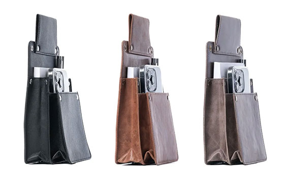 Koop digitaal order apparaat holster leer