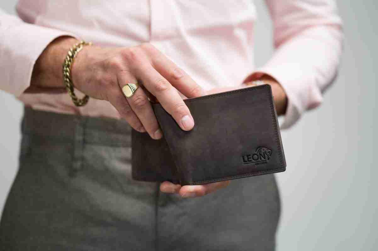 leren portemonnee leon design blog