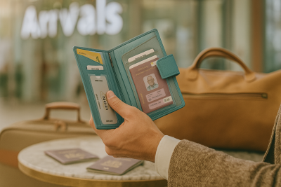 Leren paspoorthouder van LeonDesign – stijlvolle en stevige paspoorthoes voor veilig reizen.