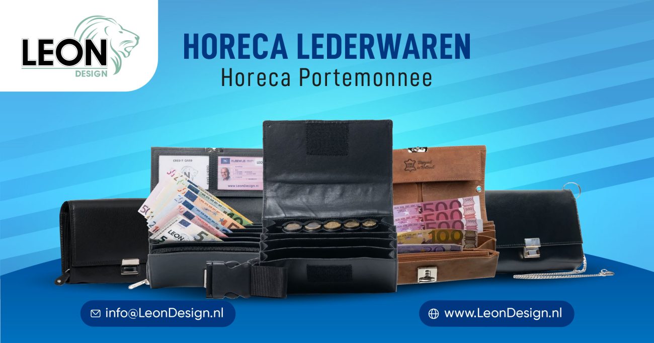 leondesign horeca lederwaren horeca portemonnee