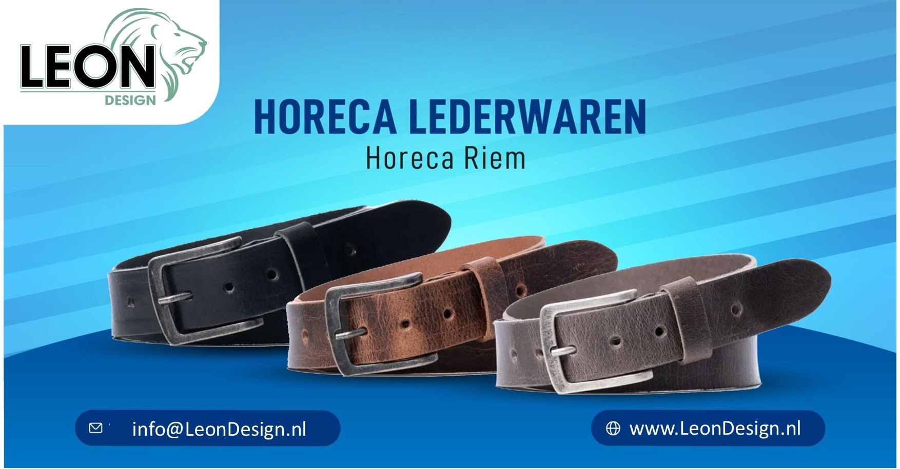 ontdek onze stijlvolle lederen horeca riemcollectie