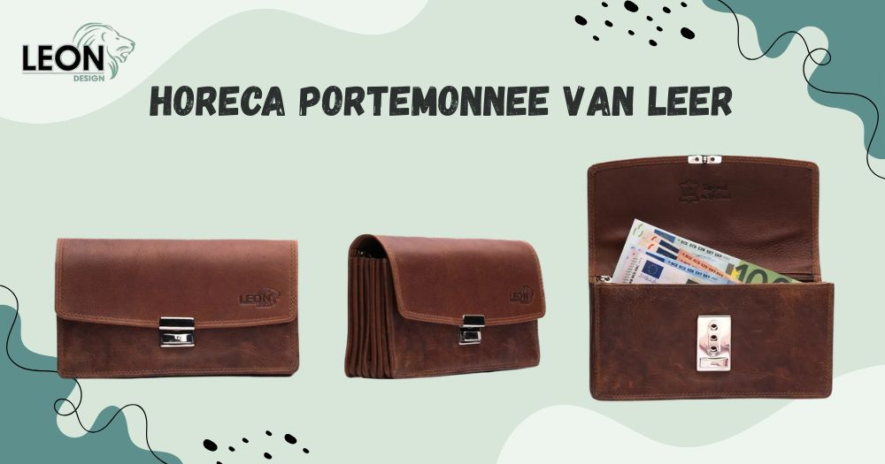 Horeca portemonnee van leer leondesign