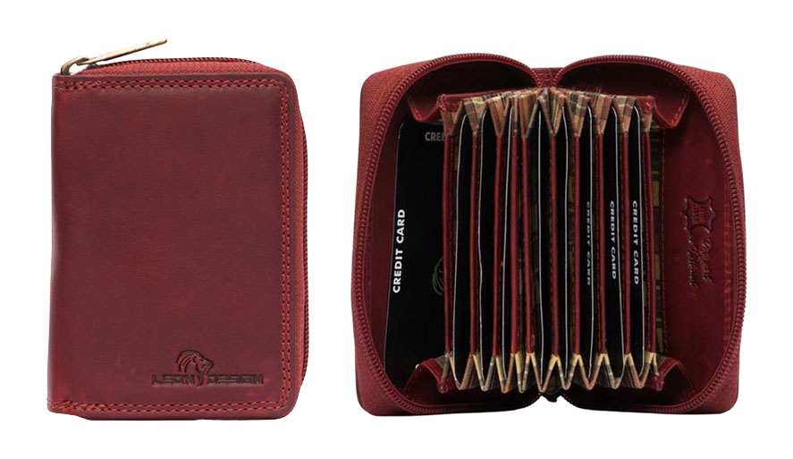 Pasjeshouder Rits Leer Leondesign