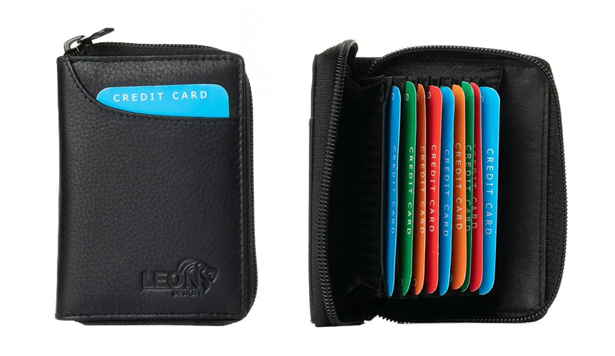 Pasjeshouder Rits rondom Leer Leondesign