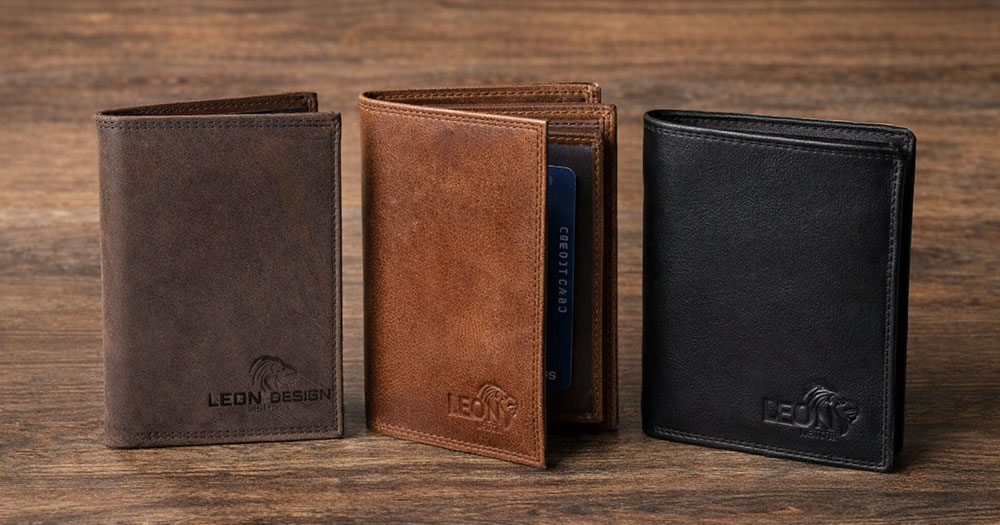 Leren portemonnee voor mannen en jongens