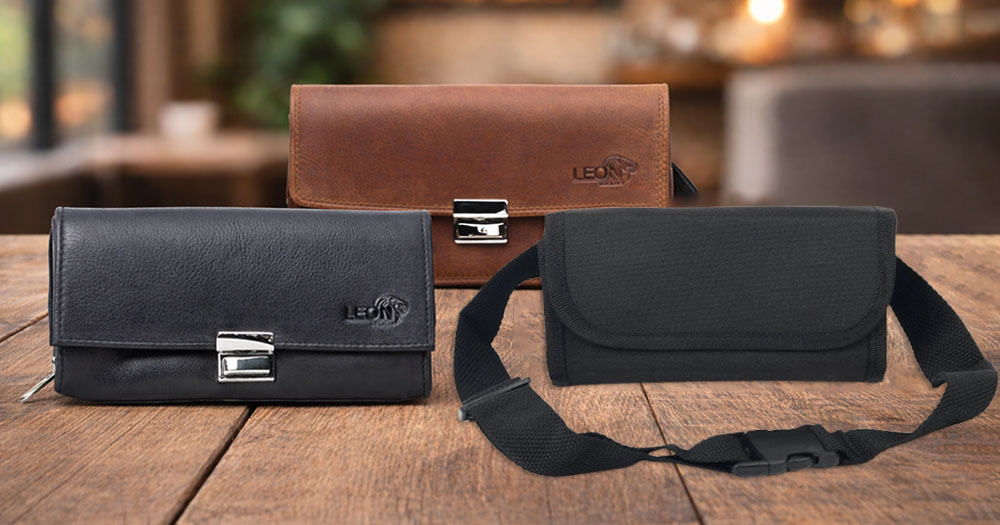 Leren vs nylon horeca portemonnee