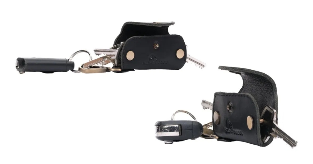 sleutel organizer – key organizer – leer – zwart